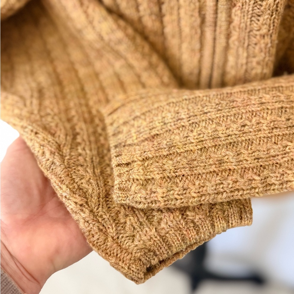 Vintage L.L. Bean Wool Knit Zip Front Cardigan Sz M - Picture 10 of 13